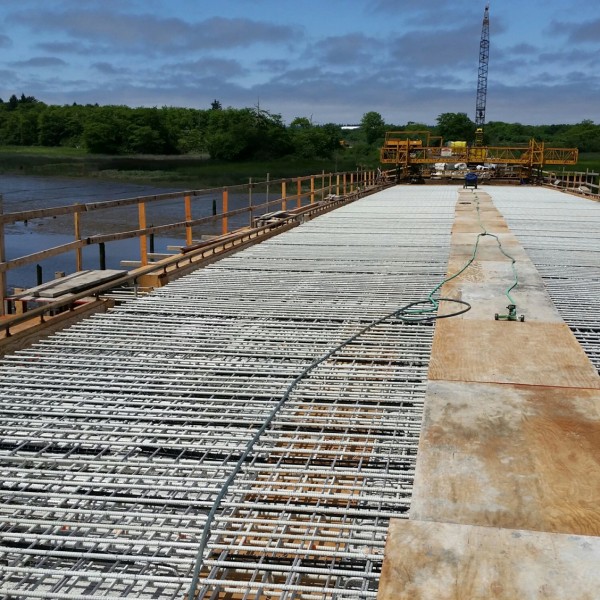 GFRP reinforcement installed during the Old Youngs Bridge deck repair