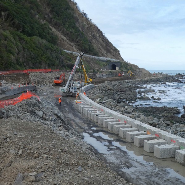 Photograph 2 of project Coastal highway repair near Kaikoura