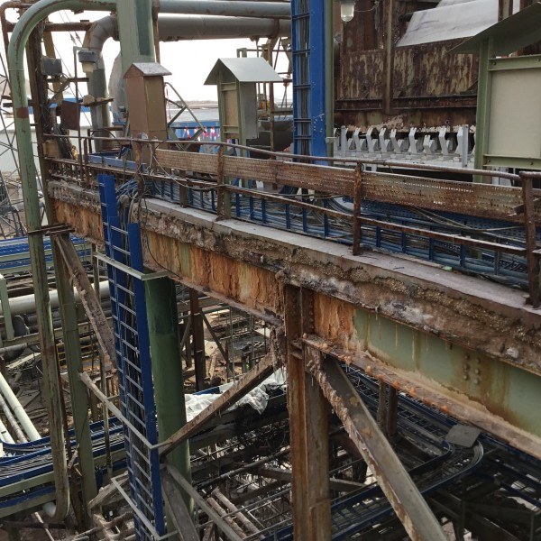 Photograph 3 of project Slab rehabilitation at a potash plant