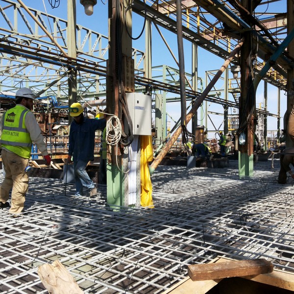 Photograph 4 of project Slab rehabilitation at a potash plant